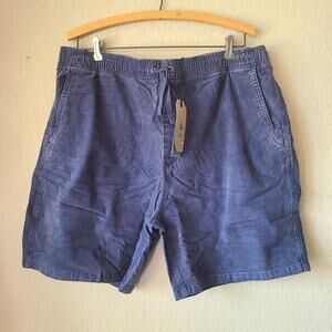 prAna‎ Canyon Camp Shorts Men’s Corduroy Blue XXL Organic Cotton NEW Everyday